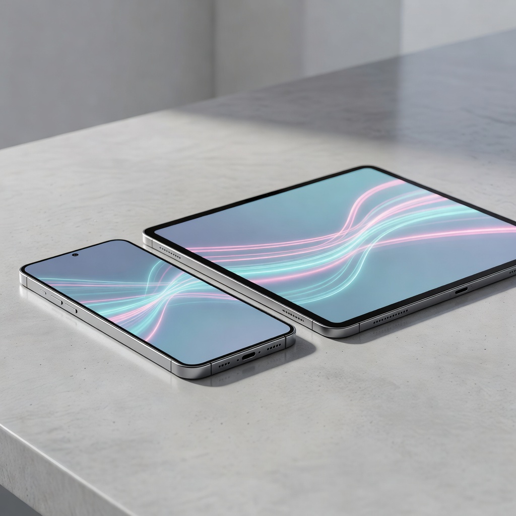 Cross-Platform Smoothness Smartphone Tablet Mobile View artwork